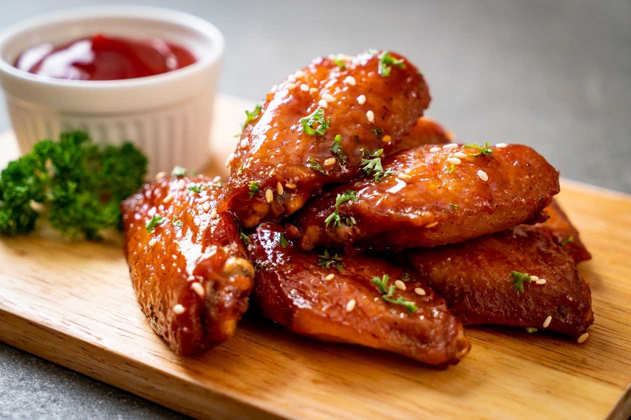 Honey Chicken Wings 6 pc