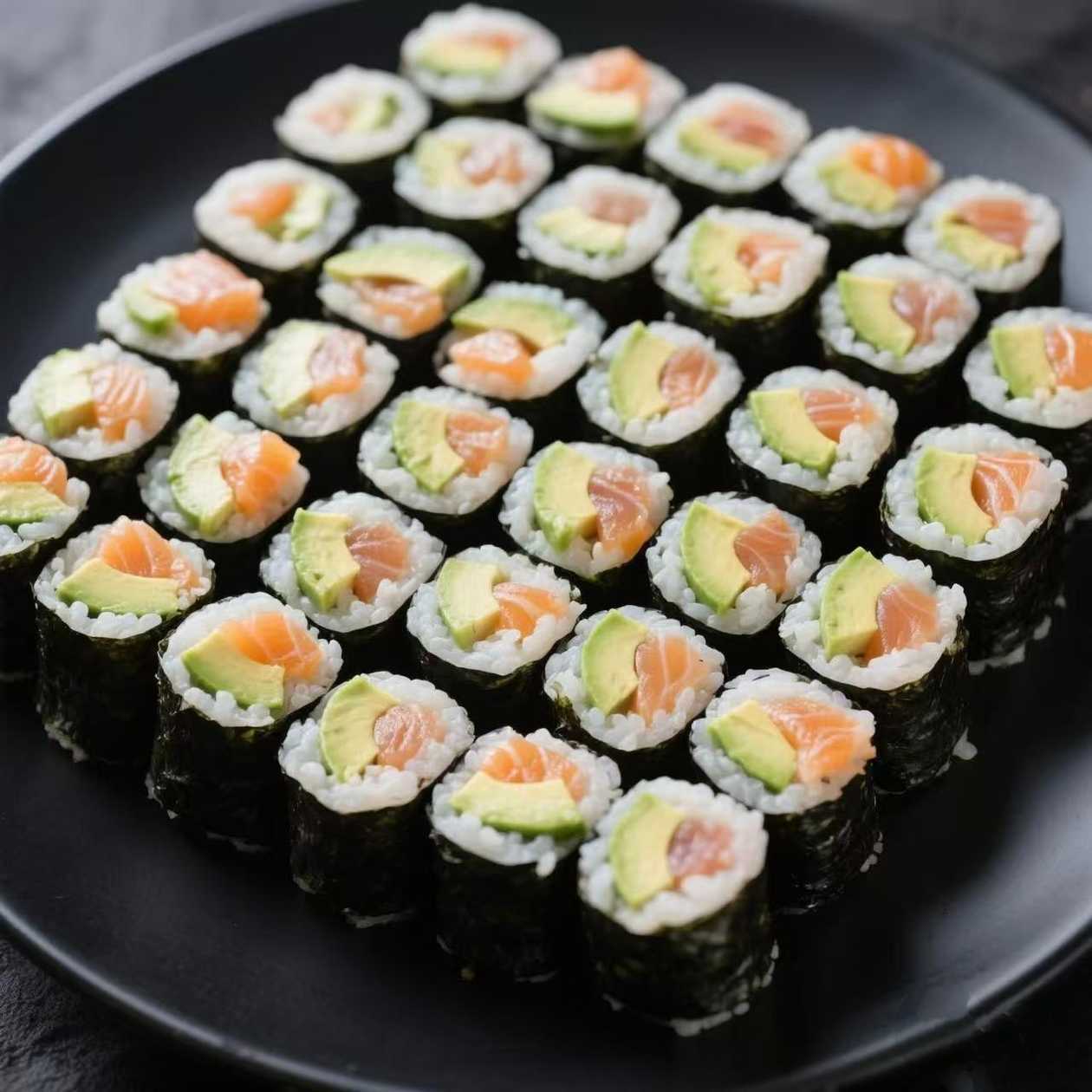 Avokádo a lososa maki set 32ks 🍣🍣🍣🍣🥑🥑🥑🥑