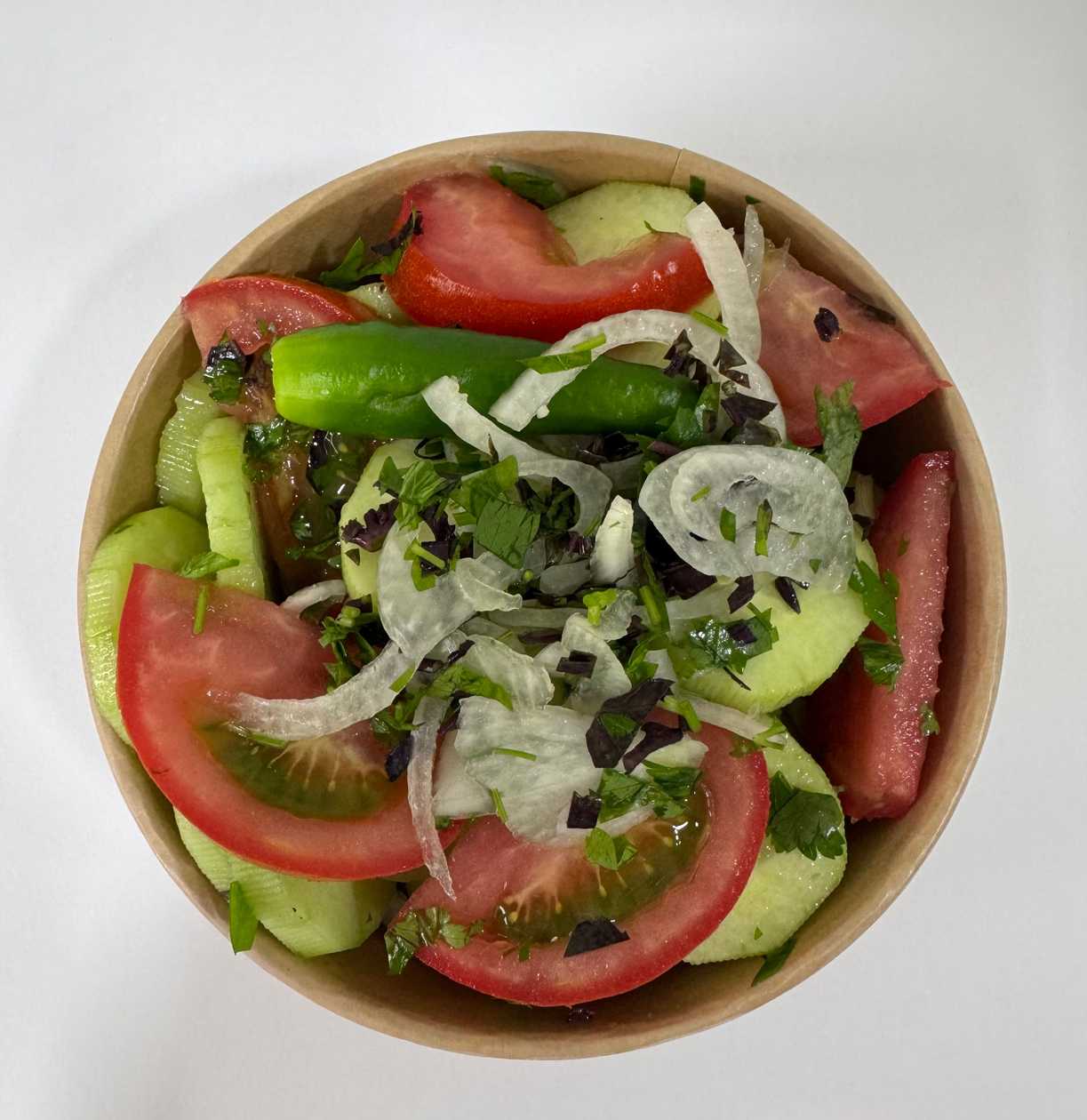Georgian Salad with Kakhetian oil.