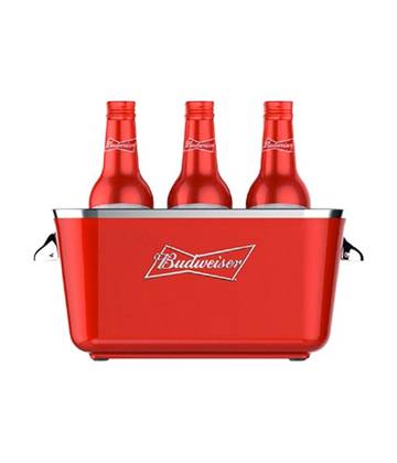 5  x Beer Bud Glass 0.33
