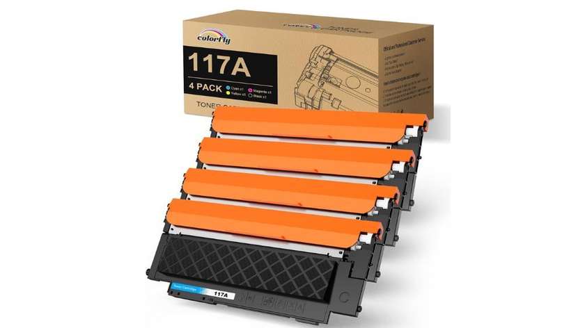 Laser Toner HP 117A W2070A Compatible Toner Colour Laser, X 4