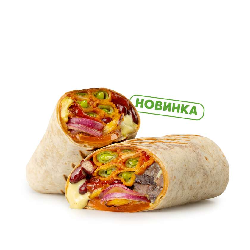 Burrito with Beef and Beans