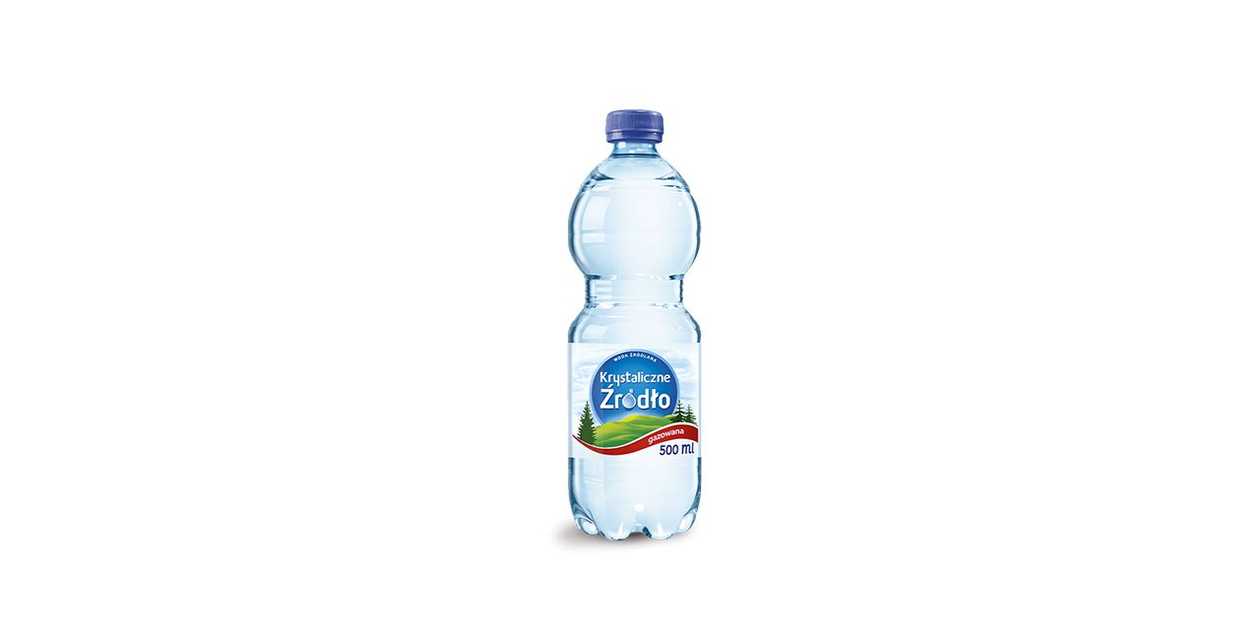 Woda Źródlana Gazowana Butelka 0,5l
