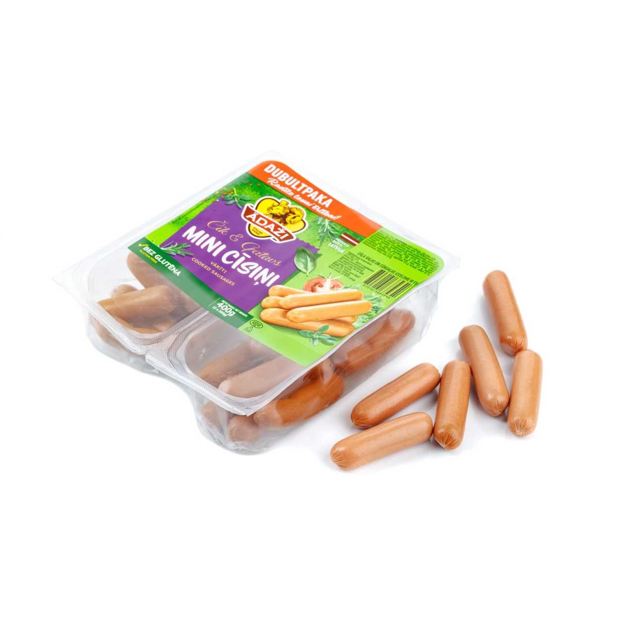 Mini cīsiņi Čik&Gatavs, Ādaži, 400g (termiņa atlaide)