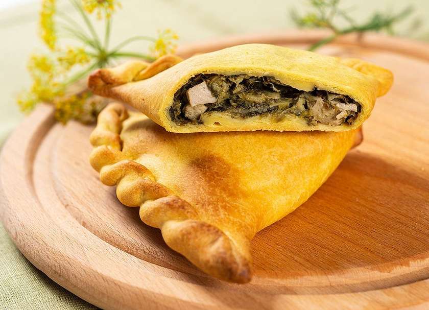 Самос шпинат з тофу
