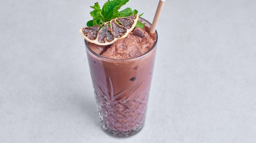 Chocolate iced drink