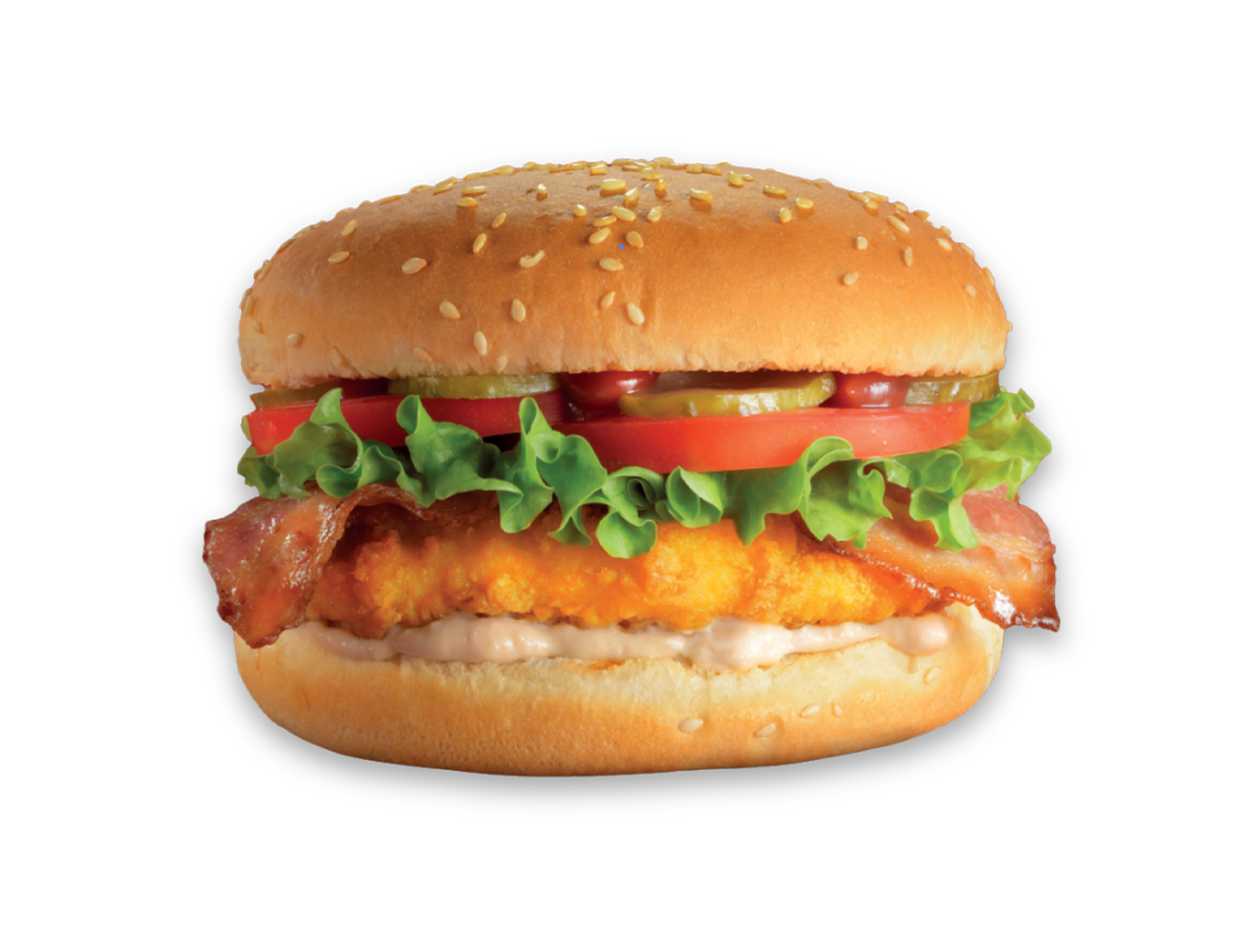 Crispy chicken burger