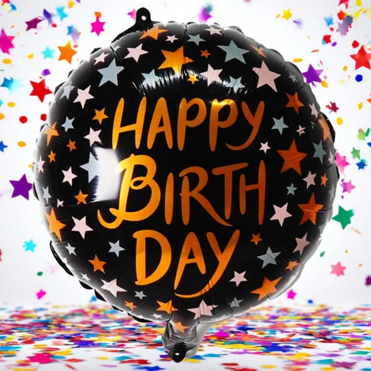 Foil balloon with helium (41cm) stars (31)