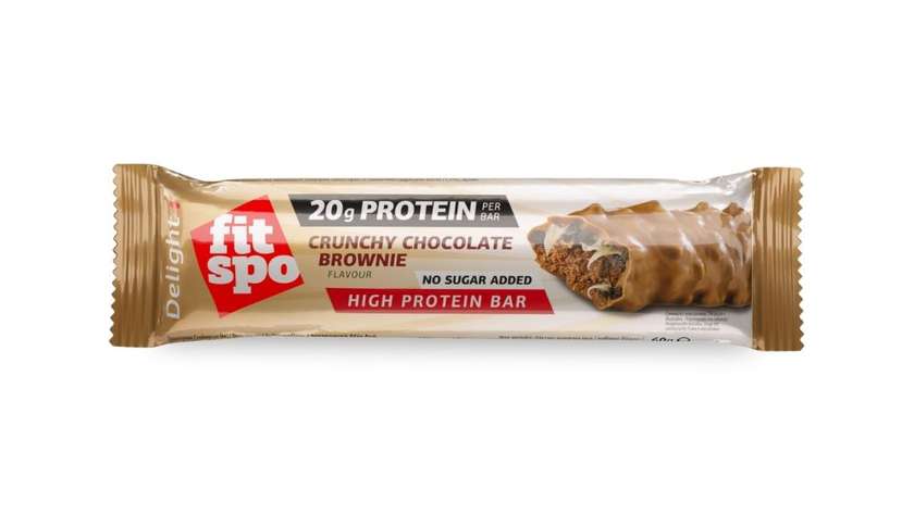 Protein bar FitSpo Delight 20g protein, Crunchy Chocolate Brownie