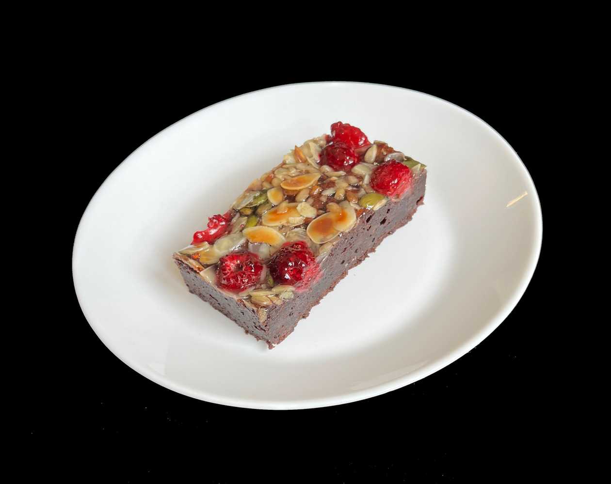 Bezlepkové brownies s malinami