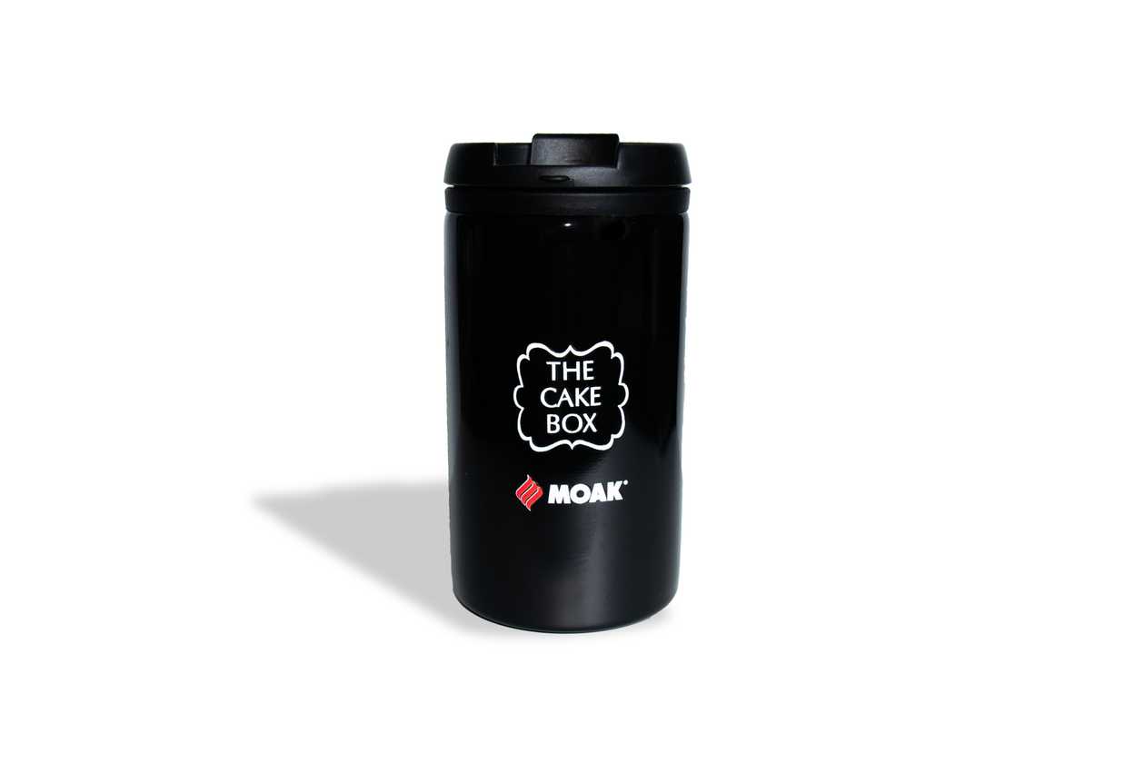 The Cake Box x Moak Insulated Black Bottle
