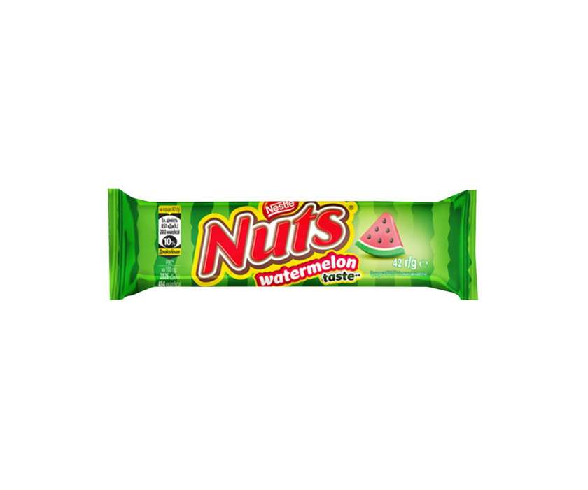 Шок батончик Nestle Nuts Кавун 42г (136036)