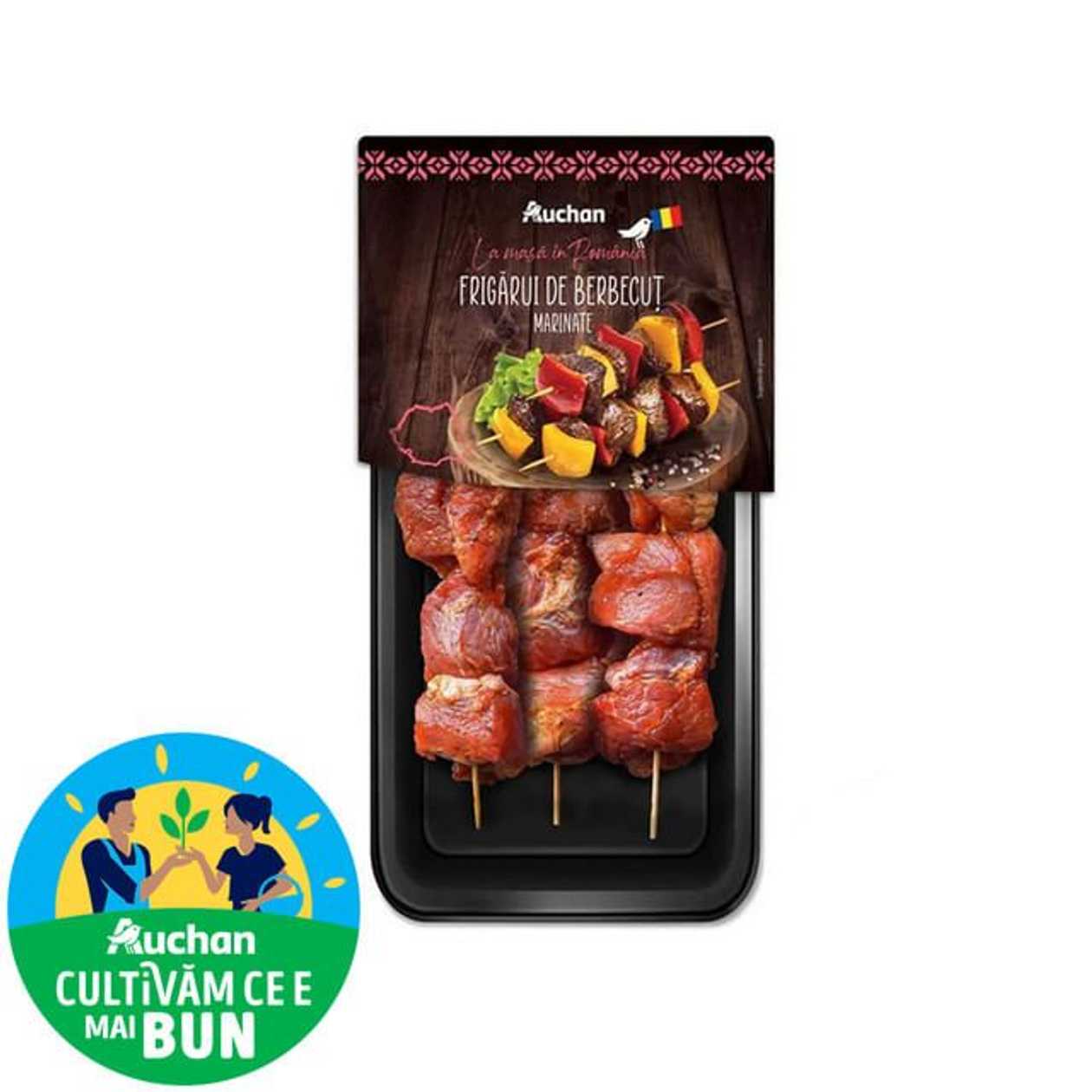 Frigarui de berbecut marinate Auchan La Masa in Romania, 200 g