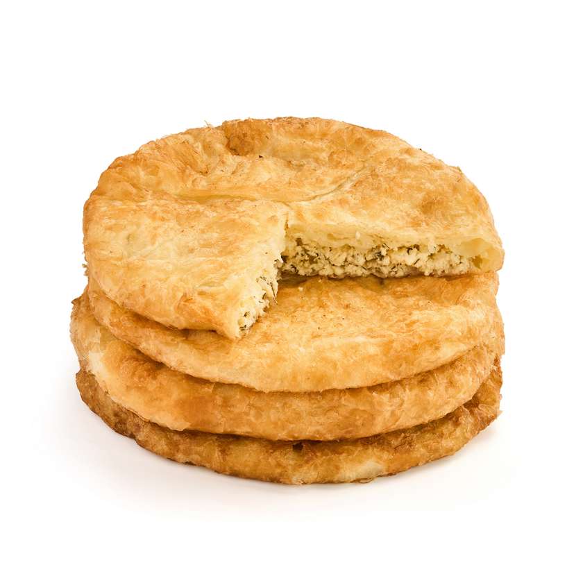 Placinta la tigaie cu Branza si Verdeata, 180g