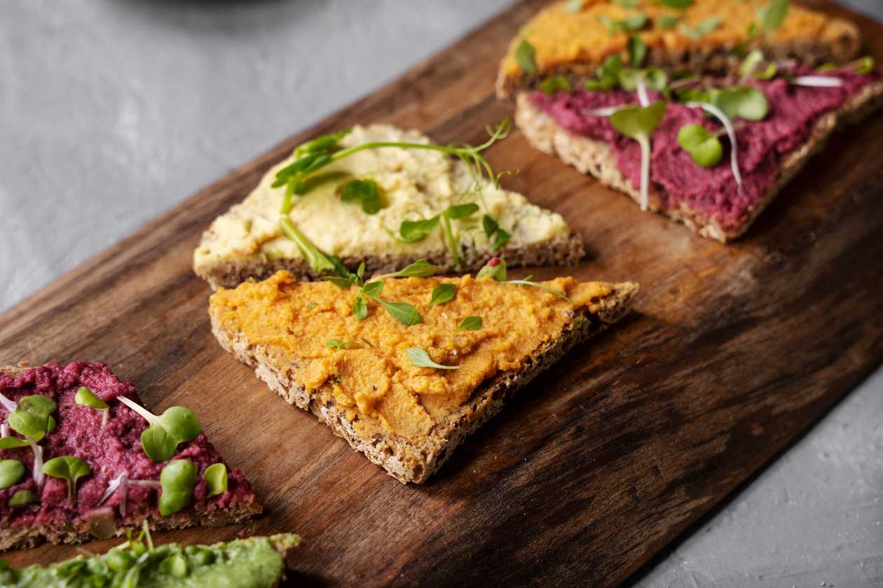 Veggie and Hummus Sandwich