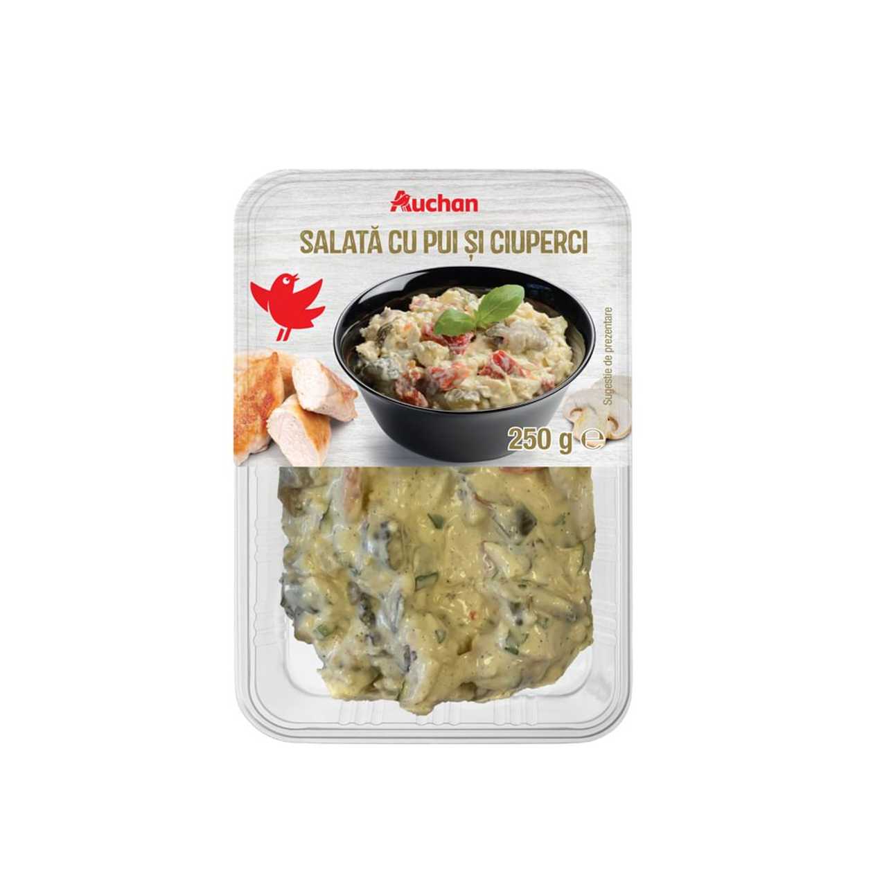 Salata cu pui si ciuperci Auchan, 250 g