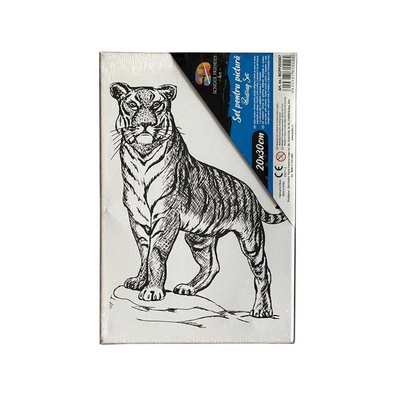 Panza pre printata cu 12 culori incluse, dimensiune: 20 x 30 cm, Diverse printuri