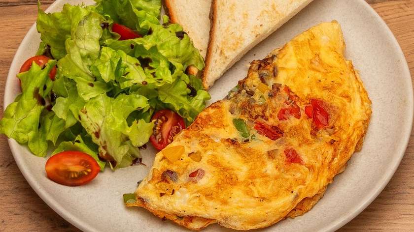 Омлет с овощами