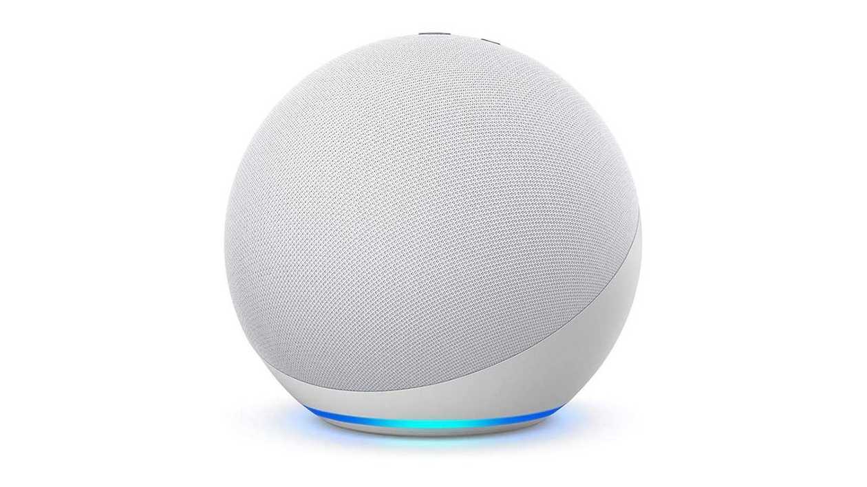 Echo 4th Generation Smart Home with Premium Sound Glacier, White