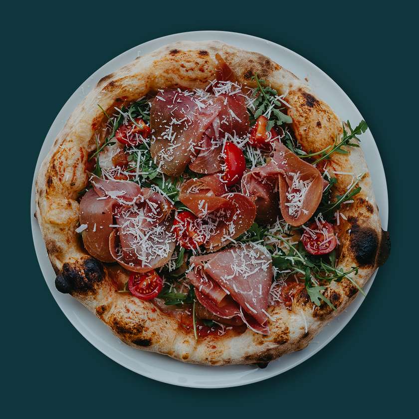 Pizza parma e crudo