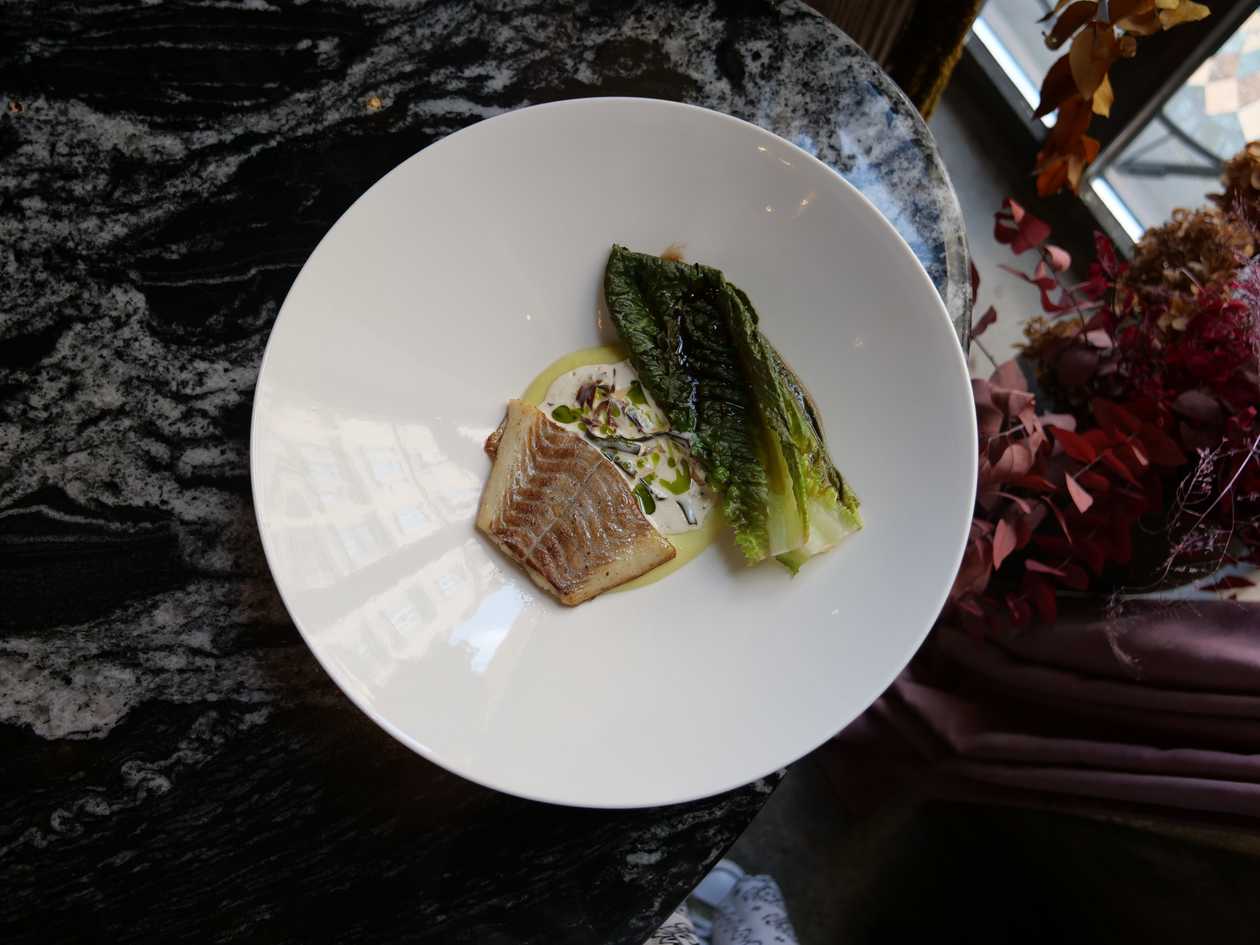 Cod fillet with wasabi mashed potatoes