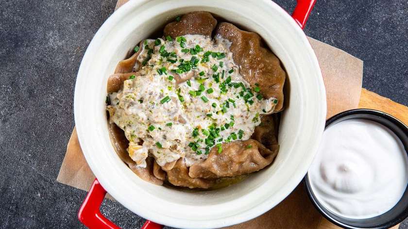 Dumplings with Wild Boar and Mushrooms