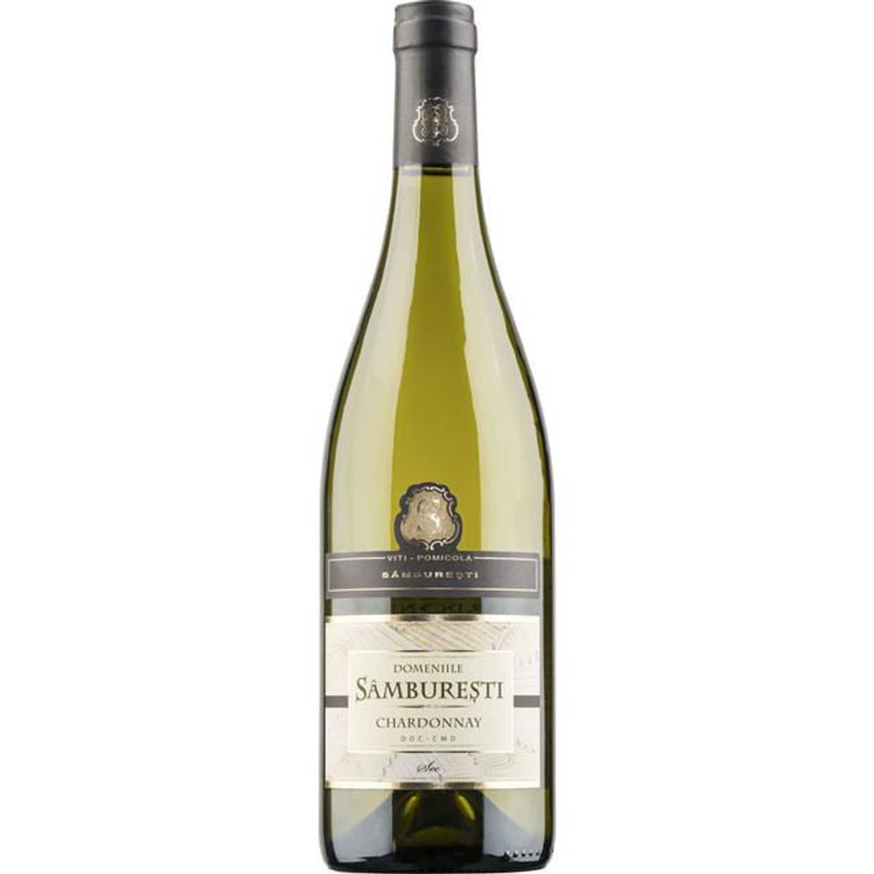 Vin alb sec Domeniile Samburesti Chardonnay, 0.75 l