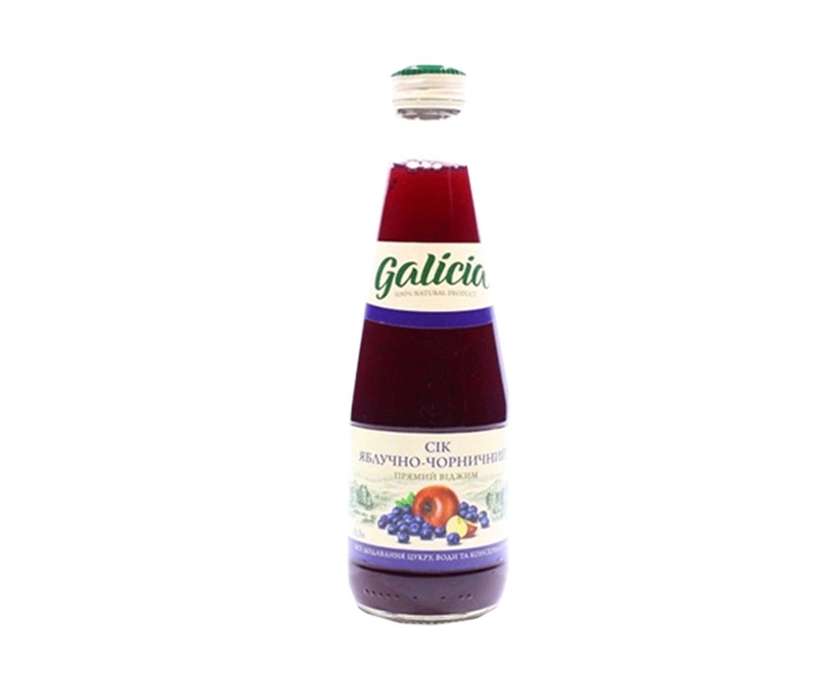Сік Galicia Ябл-Чорничн неос пастер 0,3л (115013)