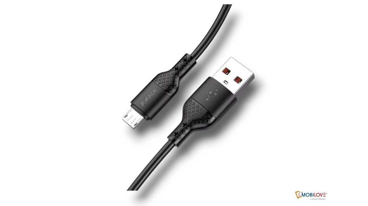 Jokade JA023, USB - Micro cable, black, 6921042129068