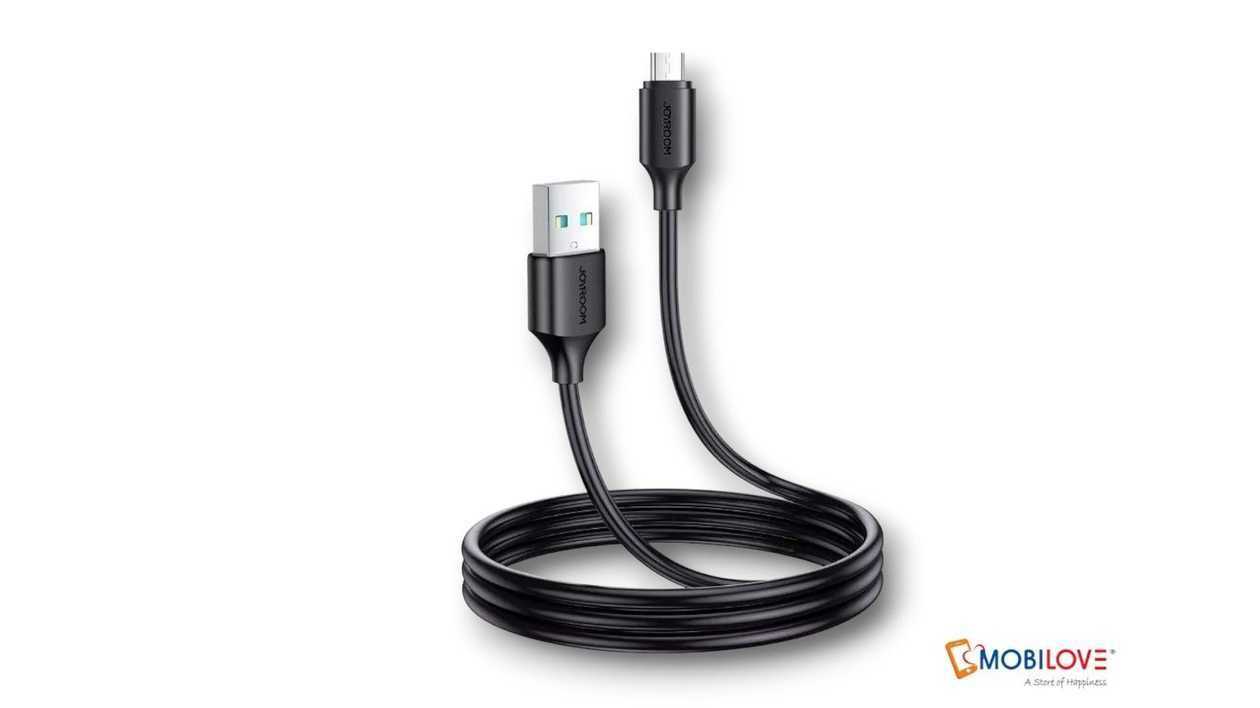 Joyroom S-UMO18A9, USB - Micro data cable, black, 6956116733452