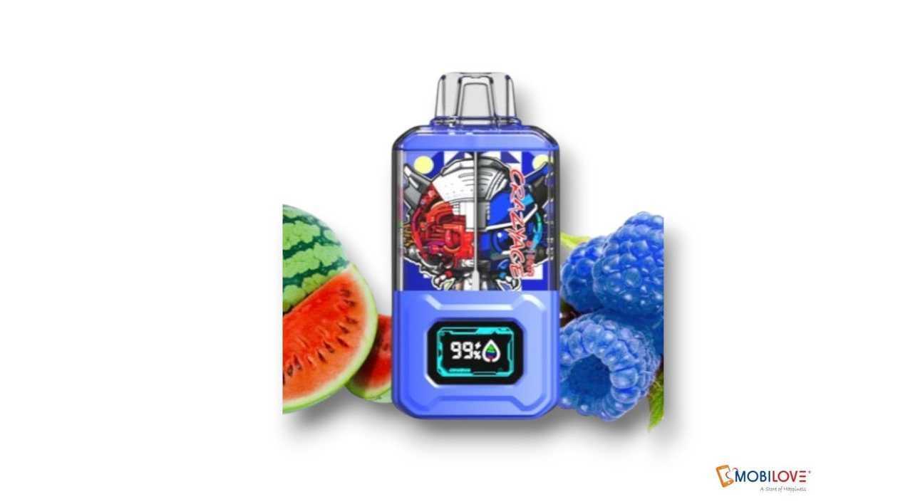 CrazyAce 15000 smoke, raspberry-watermelon, 4897134820118