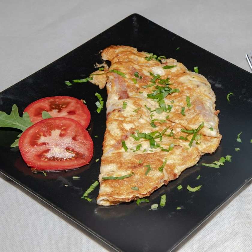 Omleta cu Kaizer si Cascaval