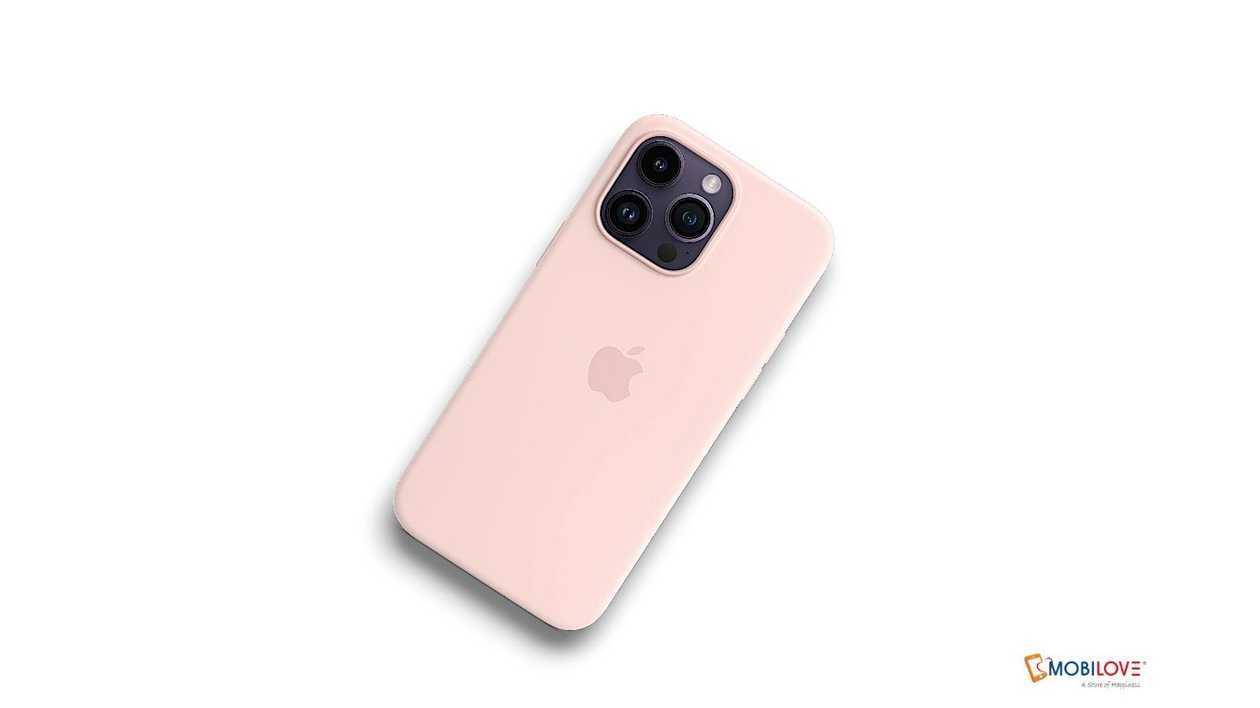Silicone case for iPhone, pink (shades)