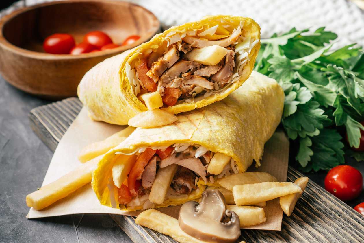 Pulled Mushroom Burrito