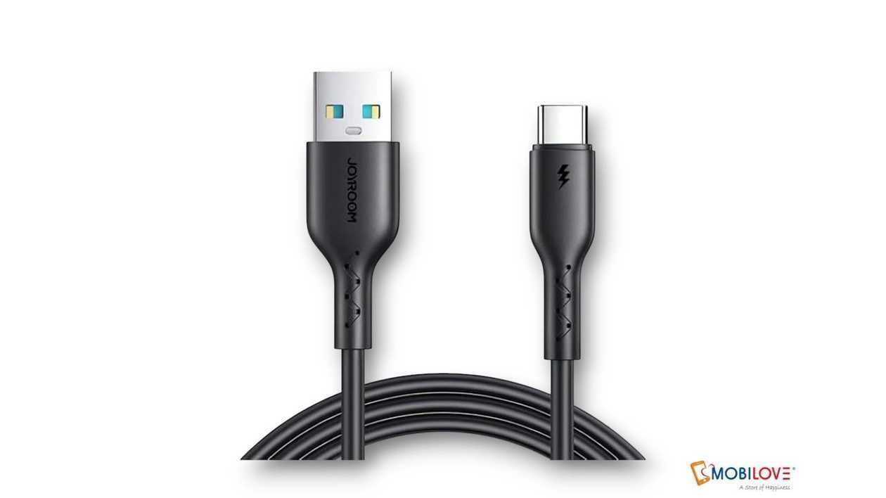 Joyroom SA26-AC3, USB - Type C cable, black, 6941237109057