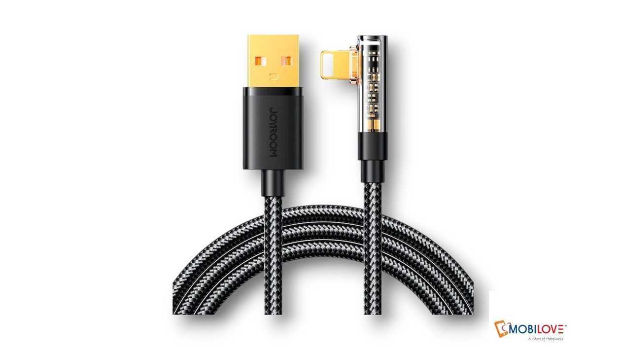 Joyroom S-ULO12A6, USB - Lightning cable, black, 6956116725822