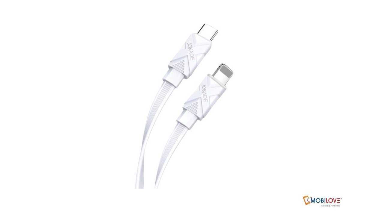 Jokade JA021, Type C - Lightning cable 20W, white, 6921042128054
