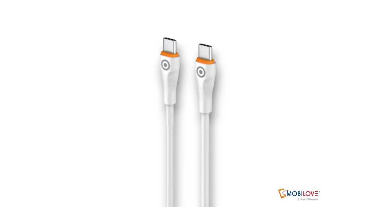 ,Euroacs EU-Y11C, Type C - Type C cable 60W, white 7202247621519