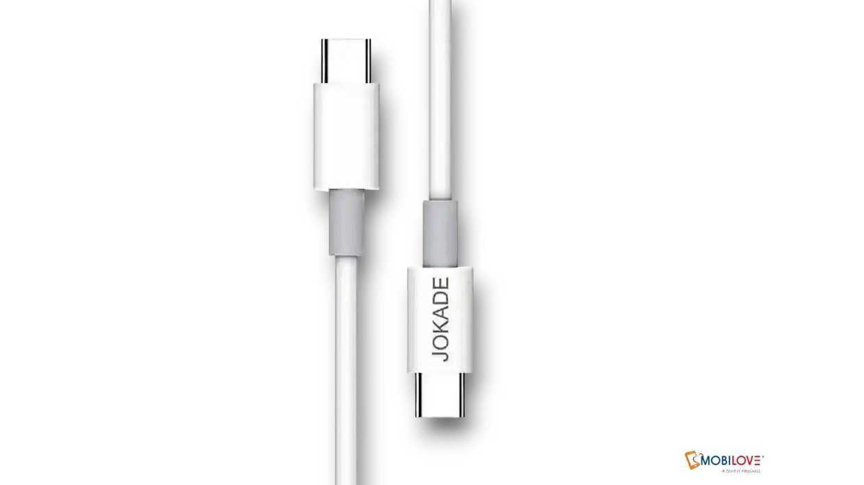 Jokade JA016, Type C - Type C cable 60W, white, 6921042127149