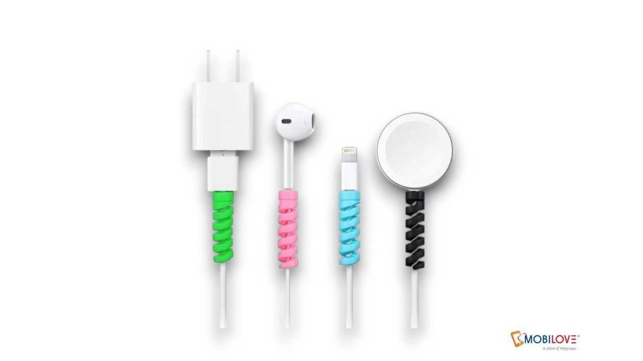 USB protector, spiral (mixed colors), 4 pcs, 1111111111235