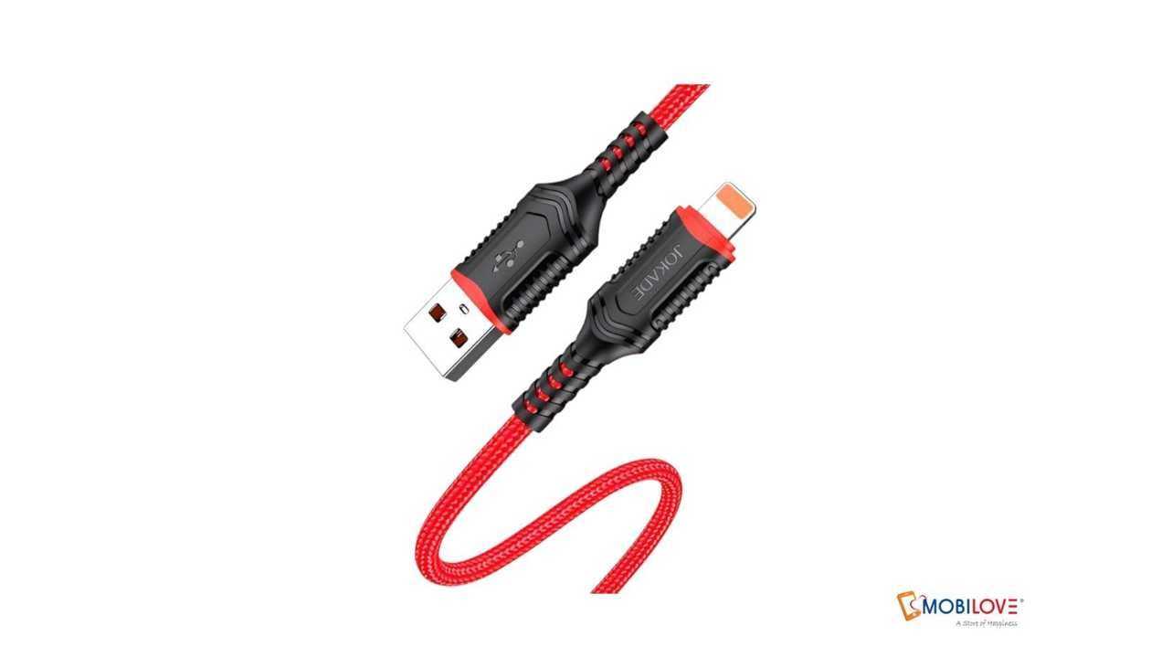 Jokade JA019, USB - Lightning, red, 6921042127521