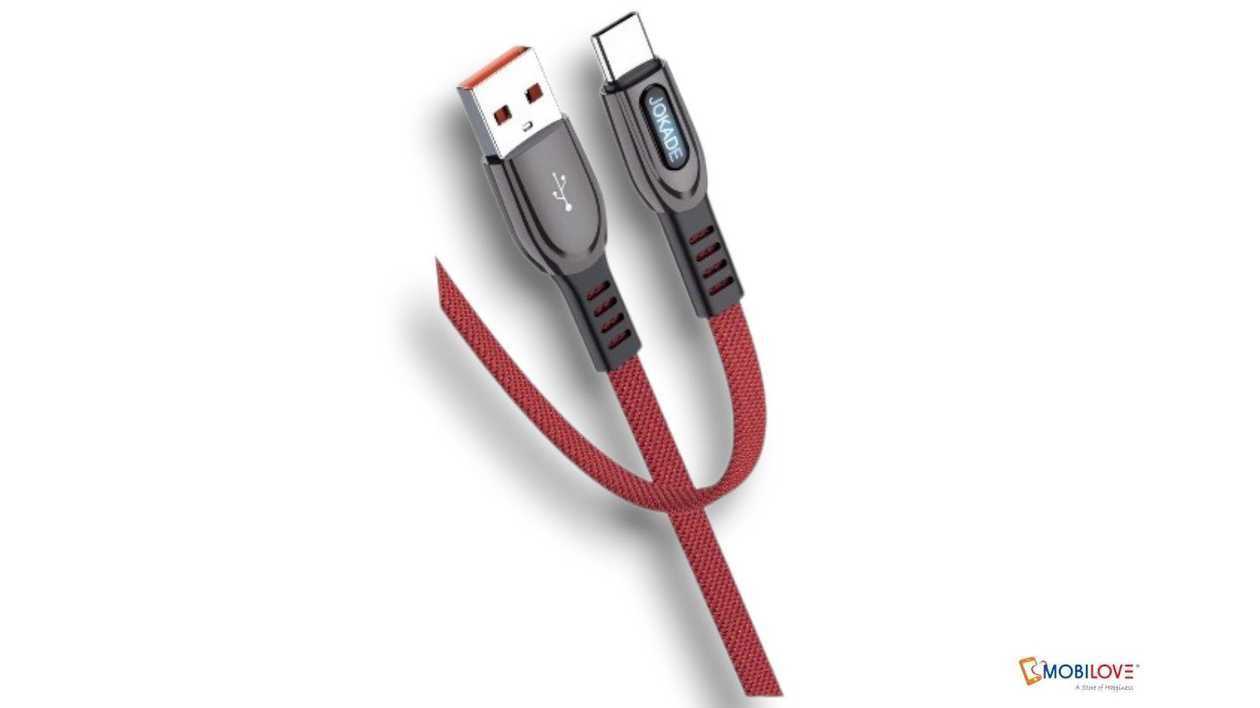 Jokade JA025, USB - Type C cable, red, 6921042129716