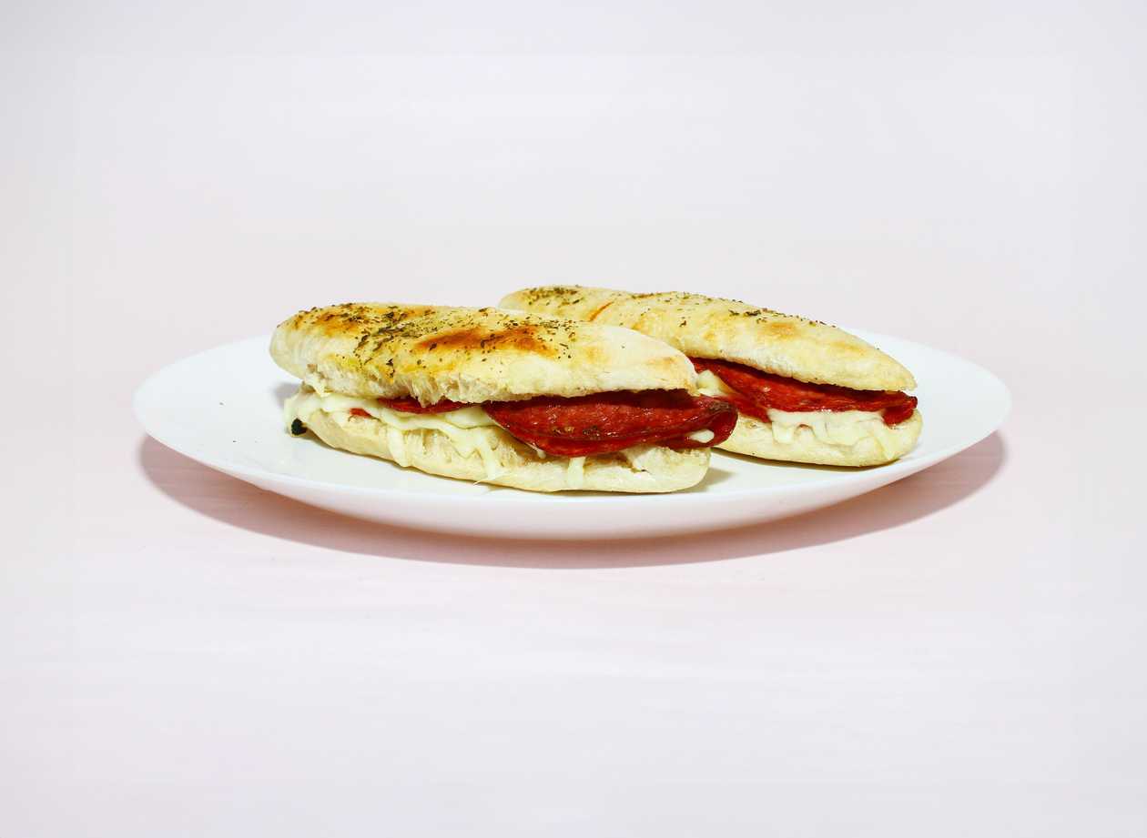 Panini, Salami, Edam Cheese, Garlic Sauce