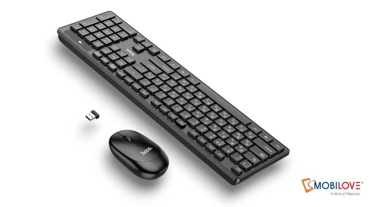 Комплект клавиатура и мышь Bluetooth, Hoco GM17, 6931474759481