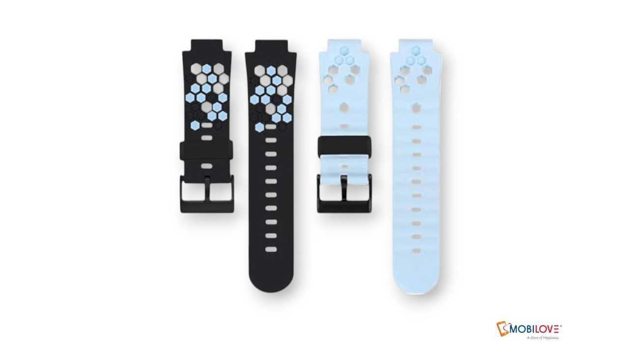 Watch strap, black (blue inside) (code:10, in the package), 1111111111252