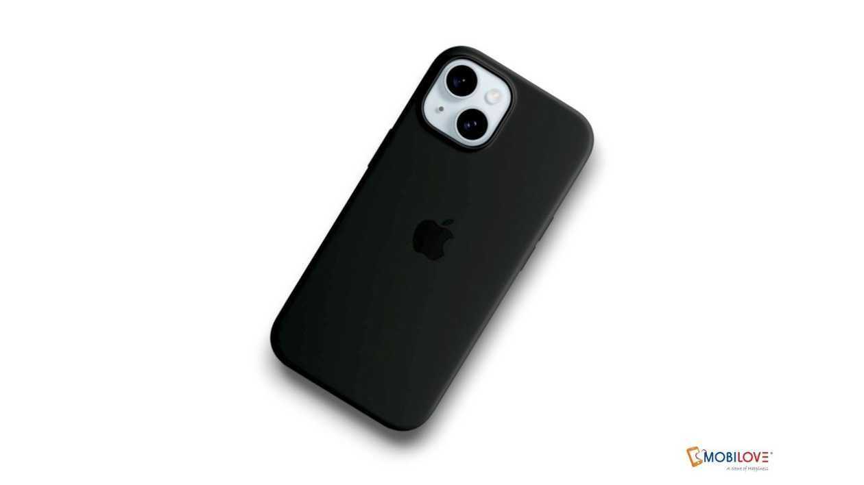 Silicone case for iPhone, black