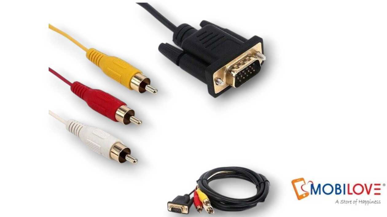 VGA to 3 RCA (Tulip) cable, 1.5 meters, 1967002247545