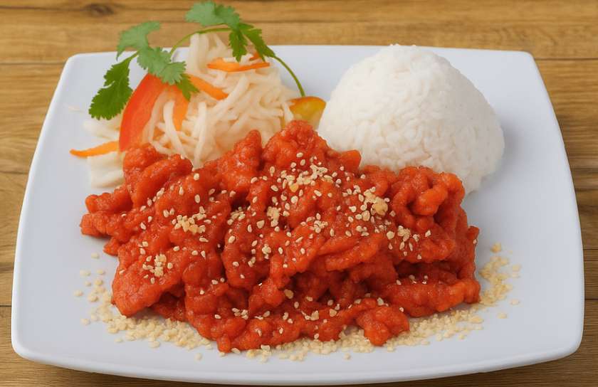 Danie Ryżowe z Kurczakiem w Sosie Korean Gochujang(New)