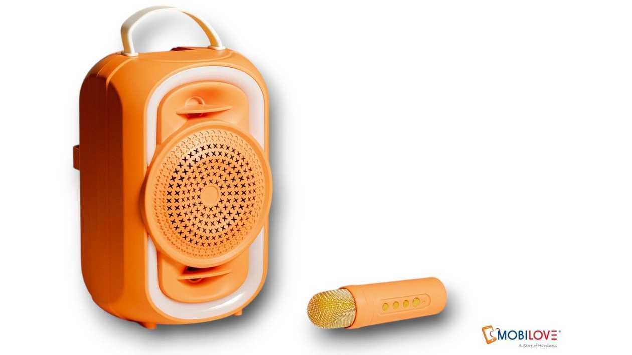 Speaker ZQS 406 with microphone, orange, 6281020070928
