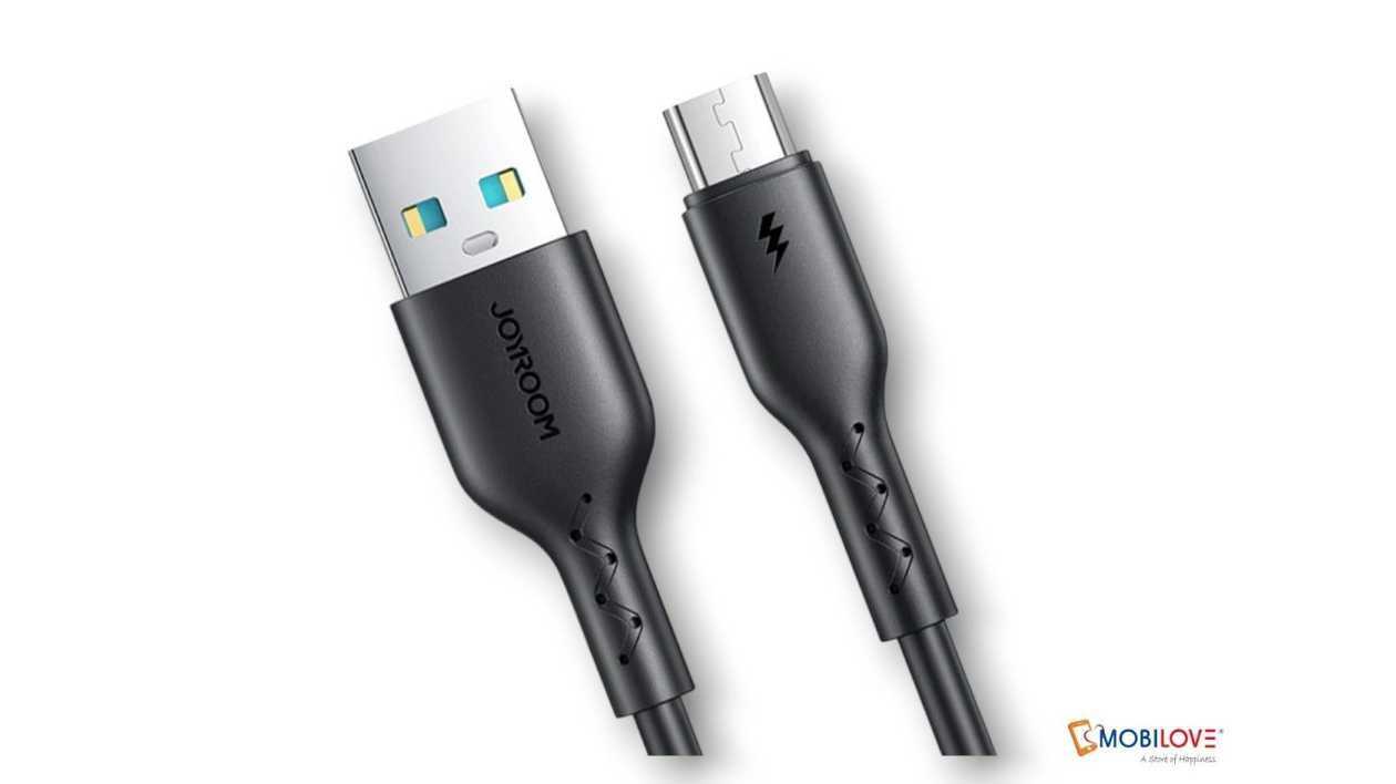 Joyroom SA26-AM3, USB - Micro cable, black, 6941237109491